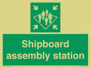 Shipboard assembly station